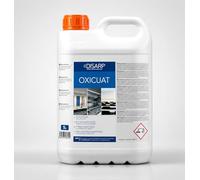 LIMPIADOR HIGIENIZANTE CON OXIGENO ACTIVO ENVASE 5L - OXICUAT Detergente Desinfectante Profesional Concentrado - Limpieza e Higiene de Alto Rendimiento para Superficies y Espacios Profesionales