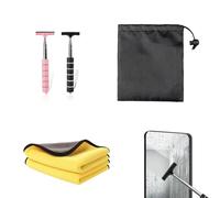 Limpiador Interior de Coche y Espejo Retrovisor - Limpiaparabrisas Retrovisor Coche Extensible, Útil para Todos los Autos - Limpiador Ideal con Diseño Único