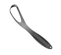 Limpiador lingual de acero inoxidable - Dispositivo de cuidado respiratorio en forma de abanico, raspador bucal ergonómico, antideslizante, accesorio de limpieza reutilizable, equipo de higiene diaria