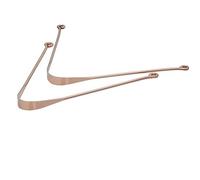 Limpiador lingual de cobre, juego de 2, alivio del mal aliento, higiene bucal