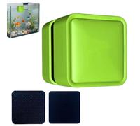 Limpiador Magnético de Acuario - Mini Cepillo de Crystal Doble Cara con Box | Raspador de Algas de Fuerte Imán | Herramienta de Limpieza Sin Arañazos para Peceras Betta