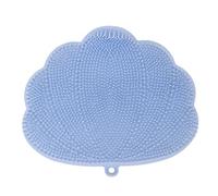 Limpiador Masajeador de Ducha con Ventosa, Depurador de Pies de Ducha, Masajeador de Depurador de Pies de Tacto Suave, Herramienta para el Cuidado de los Pies (azul)