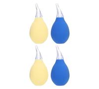 Limpiador Nasal Manual para Bebés Recién Nacidos 4 Piezas Pvc | Azul y Beige, Diseño Desmontable para Limpieza, Uso en Nariz de Ñiño, Formato Práctico