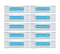 Limpiador nasal sin, sal para enjuague nasal, 40 sobres individuales, caja de plástico white, para heridas nasales y cavidad, uso en campo