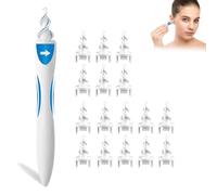 Limpiador Oidos Adultos,con 16 Suaves Flexibles 360 Grados Espiral Silicón,Quitar Cera Oidos,Kit De Limpieza De Oídos,Limpia Orejas Humano Para Niños y Adultos,Herramientas De Limpieza De Oídos