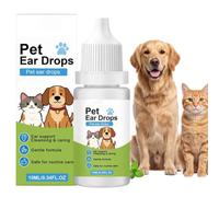 Limpiador Ótico para Caninos Gotas Eliminadoras de Cerumen para 10 ml