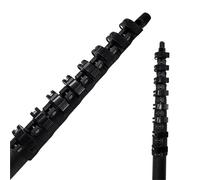 Limpiador Paneles Solares, Poste Telescópico Profesional Fibra Carbono 40 Pies Alimentado Por Agua Limpieza Ventanas (conjunto Tubo Extensión 12 Metros)(Euro-metal lever,Carbon 24T)