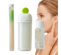Limpiador Para Agujeros De Piercing Corporal,180 Piezas Herramienta De Limpieza Con 15 Ml De Solución - Limpiador para Piercings de Oreja - para Mujeres Eliminación de Cerumen Hogar Viaje Belleza