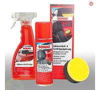 Limpiador para capota de descapotable de 500 ml de Sonax + 1 x Impermeabilizador para textil y para capota de descapotable de 300 ml.