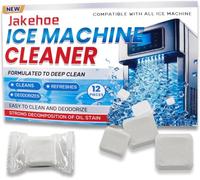 Limpiador para máquina de hielo (paquete de 12), compatible con Opal, limpiador para máquina de cubitos de hielo, pastillas de limpieza de alta eficiencia