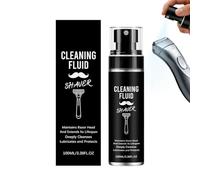 Limpiador para recortadora de barba, spray para maquinilla de afeitar eléctrica, botella de 100 ml con función de limpieza profunda, solución de limpieza para maquinilla de afeitar, spray de aseo con