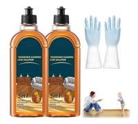 Limpiador para suelos Spainho, solución limpiadora y cuidadora con fragancia 5 en 1, limpiador para suelos que elimina manchas y olores para fregar el hogar (2pcs)