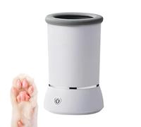 Limpiador Patas para Perro, Limpiador Automático de Patas de Perro, Limpiador Patas de Mascotas de 360°, Cepillo de Silicona Desmontable, USB Recargable, para Limpiar La Huella Sucio