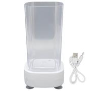Limpiador por vibración USB 47KHz 600ml de Capacidad, máquina limpiadora Transparente Multifuncional de bajo Ruido