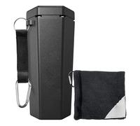 Limpiador portátil de pelotas de golf, dispositivo de lavado de mano, cepillo de cerdas , toalla de secado rápido, kit ligero | Accesorios, uso doméstico o curso, limpieza, regalo deportivo