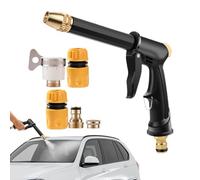 Limpiador portátil de potencia portátil, herramienta giratoria de 360 grados con 5 adaptadores, limpiador de alta presión para coches, para aceras, terrazas, caminos, puertas, bancos, muebles