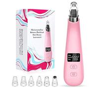 Limpiador profesional de poros con aspiradora Blackhead Extractor de acné Pantalla LED recargable USB para eliminar espinillas, granos, grasa Eliminación de arrugas Herramienta de belleza-Pink