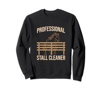 Limpiador profesional de puestos con cita para amantes de los caballos Sudadera