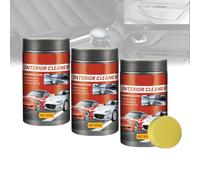 Limpiador protector y pulidor para salpicaderos de automóviles, limpiador restaurador de revestimiento de plástico interior de vehículos con esponja (3PCS)