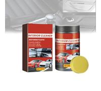 Limpiador protector y pulidor para salpicaderos de automóviles, limpiador restaurador de revestimiento de plástico interior de vehículos con esponja (1PCS)