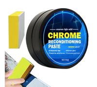 Limpiador Pulidor De Metales - Crema De Restauración De Cromo De 50 G | Agente De Brillo Automotriz | Revestimiento Protector Para Eliminar Óxido, Pasta Reparadora De Arañazos, Detalles De Barcos, Mot
