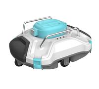 Limpiador robótico inalámbrico para piscinas, aspiradora automática con 180 minutos de tiempo de funcionamiento y estacionamiento automático, ideal para piscinas sobre o en el suelo, potente batería