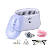 Limpiador Ultrasónico 650 ml, Cubeta de Acero Inoxidable, Impermeable para Joyas, Gafas, Prótesis Dentales