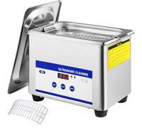 Limpiador Ultrasónico 800ml, 35W Limpiador Ultrasónico Profesional de Acero Inoxidable, Máquina de Limpieza Ultrasónica Potente Frecuencia de 40 kHz con Pantalla LED para Joyas, Reloj, Gafas