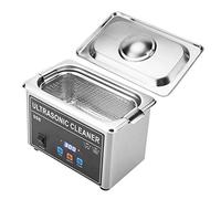 Limpiador Ultrasónico CJ-008 de alta frecuencia para la limpieza Limpiador de ultrasonidos con Temporizador Digital Temperatura Ajustable para Joyas Relojes y Laboratorio Certificación CE FCC(EU)