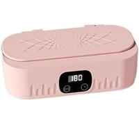 Limpiador ultrasónico, control táctil inteligente, 4 ajustes de temporizador, alta frecuencia de 47 Khz, limpieza completa de 360° para gafas