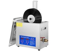 Limpiador ultrasónico de 180 W para Discos de Vinilo, Limpiador ultrasónico Dental de 6 L, baño ultrasónico para Joyas de Plata (Anillos, Pendientes y Gafas).