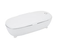 Limpiador Ultrasónico de 450 ml, Lavadora de Joyas, Mini Máquina de Limpieza Ultrasónica con Cable de Alimentación Desmontable para Limpiar Vasos(EU Plug)
