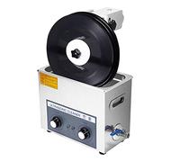 Limpiador ultrasónico de 6 litros para Discos de Vinilo, 4 Unidades por Ciclo, Limpieza automática de Doble Cara para LP, Temporizador de 0 a 30 Minutos, Sistema de Limpieza Profesional para