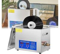 Limpiador ultrasónico de 6 litros para Discos de Vinilo, máquina de 180 W con Temporizador de 0 a 30 Minutos y rotación automática, para Discos de 7 y 12 Pulgadas. No daña la Superficie del
