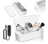 Limpiador ultrasónico de 650 ml para joyas Sonic Cleaner con 2 modos, limpiador Sonic profesional con revestimiento de acero inoxidable 304, limpiador de joyas para monedas, plata, dentición, vasos