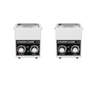 Limpiador ultrasónico de baño 2 l, 60 W/120 W, con cesta acero inoxidable, calentador, temporizador, pantalla digital, lavavajillas, electrodomésticos ultrasónicos(60W)