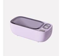 Limpiador ultrasónico de dentaduras postizas limpiador ultrasónico de 50 kHz diseño de doble compartimento para anillos, arete, collares, anteojos, retenedor de dentaduras, monedas, protector bucal