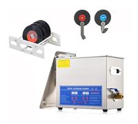 Limpiador Ultrasónico de Discos de Vinilo Limpia 6 Discos de Vinilo Vez Limpieza Automática por Rotación Doble Cara Temporizador 0-30 Minutos Sistema de Limpieza de Discos