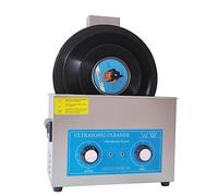 Limpiador ultrasónico de discos de vinilo, máquina de cavitación sónica portátil de 6,5 L, limpieza por vibración de doble frecuencia, temporizador de 0 a 30 minutos y control de temperatura.
