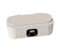 Limpiador Ultrasónico De Gafas Baño Limpieza Por Ultrasonidos Alta Frecuencia Eficaz Limpieza Profesional(White)