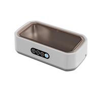 Limpiador ultrasónico de joyas, 49 KHz, joyería ultrasónica, gafas, anillos, bandas de reloj, 3 modos con temporizador digital, 650 ml, tanque de agua de acero inoxidable 304