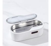 Limpiador UltrasóNico De Joyas, Limpiador UltrasóNico Profesional De 45 Khz Y 450 Ml Con Acero Inoxidable 304, DiseñO PortáTil Para Limpiar Joyas, Gafas Y Relojes,White