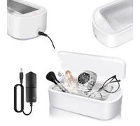 Limpiador ultrasónico de joyas, máquina de limpieza ultrasónica profesional 48 kHZ 650 ml, limpiador de gafas para retenedores, joyas, anillos, plata, reloj