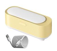 Limpiador ultrasónico de joyas, máquina portátil ABS PP, eliminación eficiente de manchas con gran capacidad de 301 ml, 19 x 6,8 x 7,2 cm, gafas, anillos, collares, accesorios de joyería para el hogar