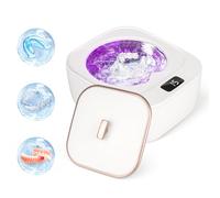 Limpiador ultrasónico de retención, limpiador ultrasónico UV de 47 kHz para prótesis, máquina limpiadora ultrasónica portátil de 200 ml para prótesis, retenedor, protector bucal, alineador, bandejas