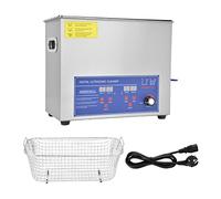 Limpiador Ultrasónico Digital de 6 L, Herramienta de Limpieza Ultrasónica de 40 KHz, Suministros de Limpieza de Laboratorio Ajustables por Temperatura Industrial (Enchufe UE 220V)
