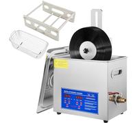 Limpiador ultrasónico, Limpiador Dental ultrasónico, máquina de Limpieza de Discos de Vinilo de 6 litros, Limpiador de Joyas de 180 W, baño sónico con Temporizador de 0 a 30 Minutos, Sistema