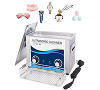 Limpiador ultrasónico. Máquina de Limpieza ultrasónica de Acero Inoxidable con Temporizador y Calentador para joyería, Relojes, Anillos, Instrumental Dental, Vidrio y Placas de circuitos. Po