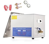 Limpiador ultrasónico. Máquina de Limpieza ultrasónica de un Solo Tanque, Alta eficiencia, Uso Industrial para joyería, Relojes, Anillos y Vidrio Dental.