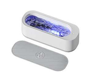 Limpiador ultrasónico multifuncional, máquina de limpieza con luz UV ultrasónica profesional portátil de 45 KHz para joyería, anteojos, relojes, cabezales de afeitadora (250 ml)